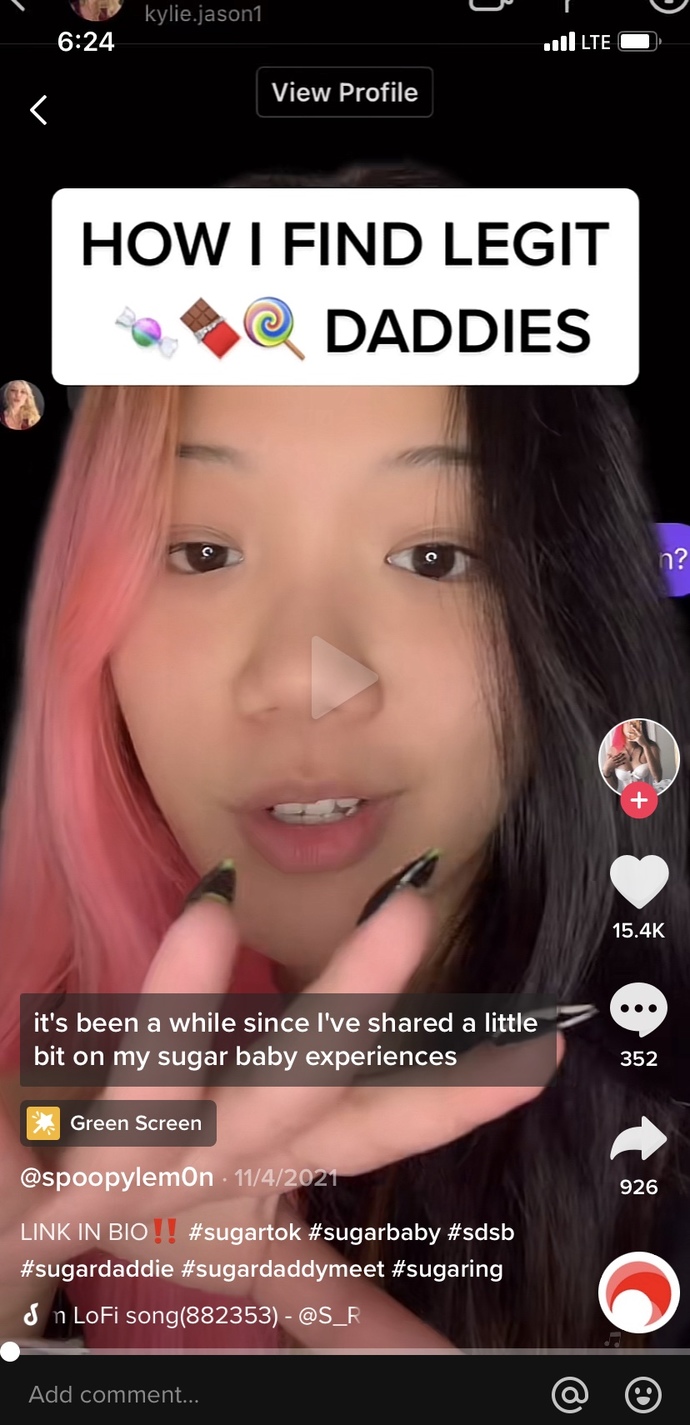Why is sugar babying being promoted as a good way for young girls to make a lot of money?