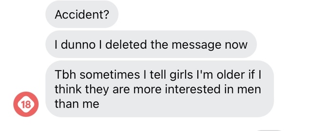 Why do men try to lie about their age to talk to younger women?