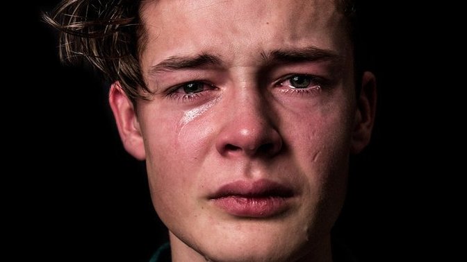 Why do some people think men are weak if they cry?