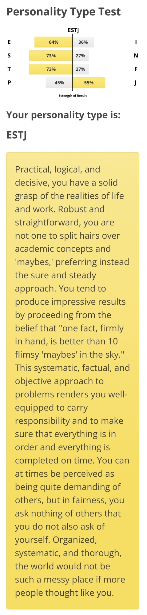 What is your personality type?