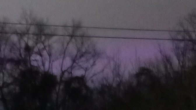 What is happening in the sky?