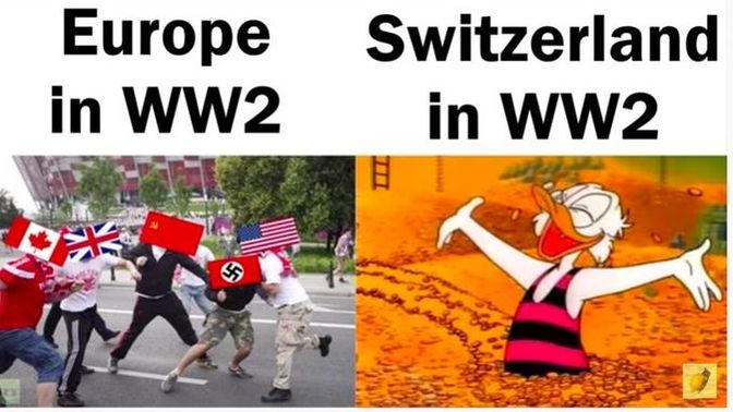 You know you done fucked up when EVEN always neutral Switzerland sanctions you. your thoughts?