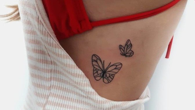 How many people do you know that have a side rib tattoo?