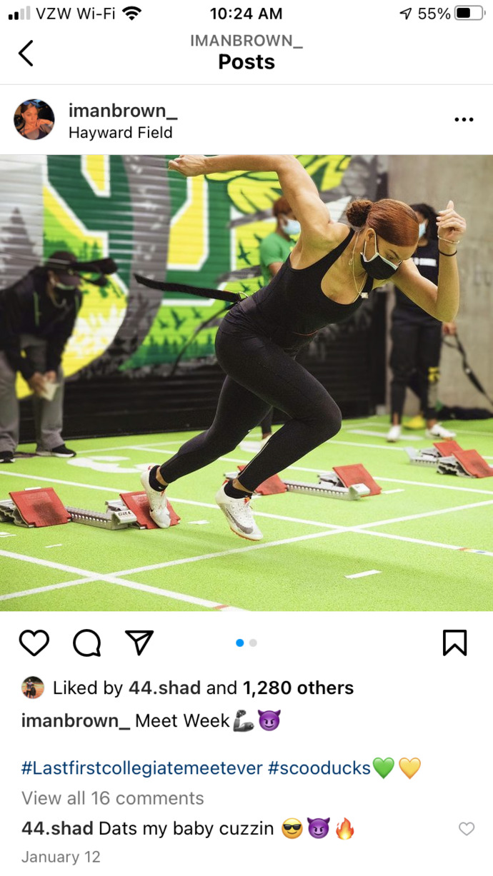 Is she more athletic than you?