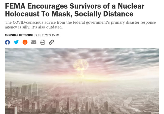 If the shit hits the fan with Russia and theres a nuclear holocaust, will you still follow the Covid masking and social distancing guidelines?