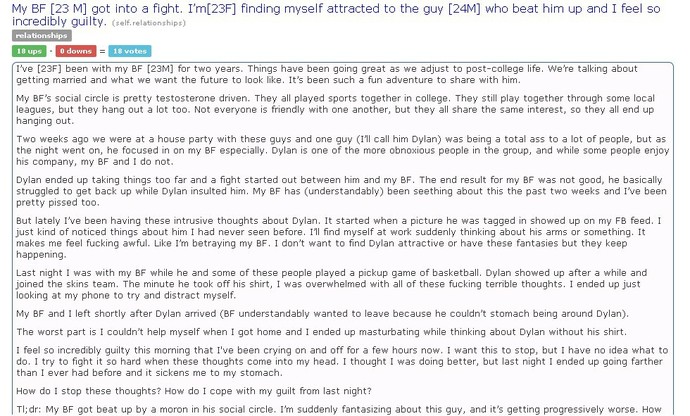 How would a woman feel if her man lost a fight?
