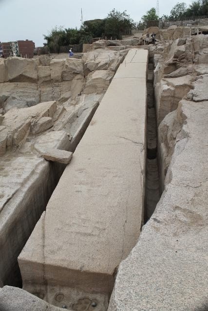 1200 ton unfinished Aswan rose quartz obelisk - how were they going to move it?