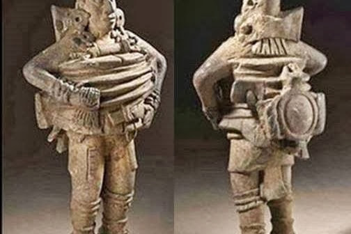 Aztec figurine of ancient astronaut