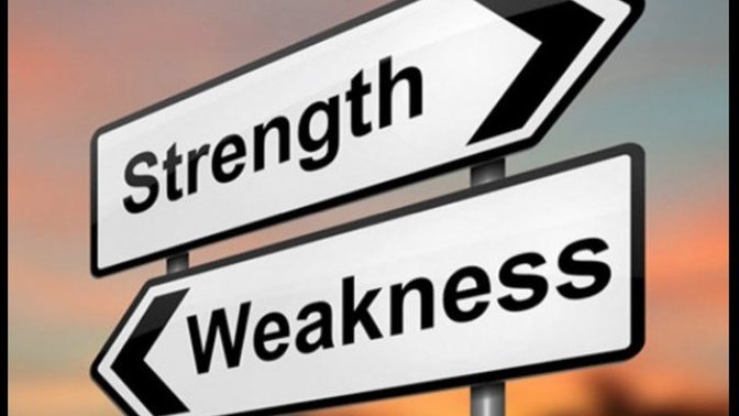 What are your top 3 strengths and top 3 weakness?