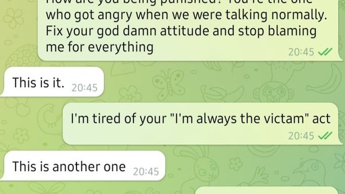 Please point out our mistakes in this conversation. Relationship problem?