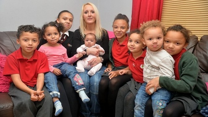 Would you feel sorry for and help a single mom with 8 kids by 8 different men?