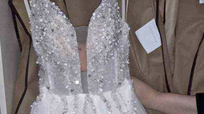 Is this wedding dress suitable for church or would it be too much cleavage?