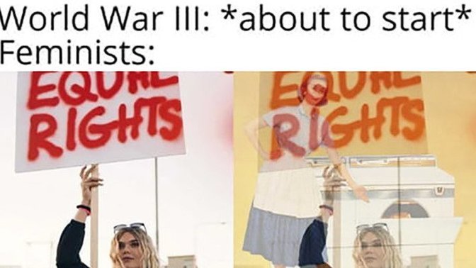 Why feminists have the hypocrisy of wanting equal rights, but no duties, like draft in war?
