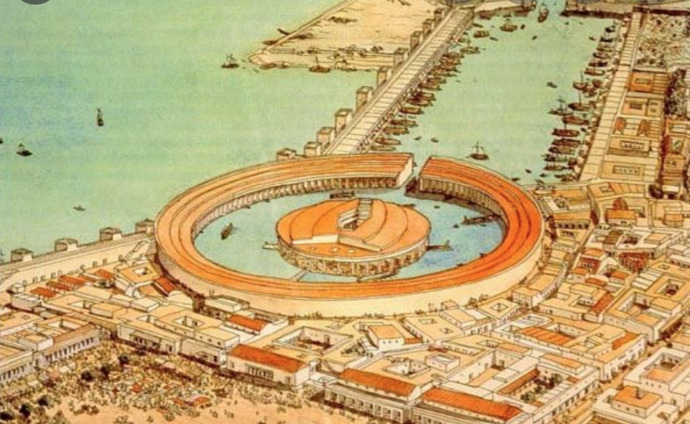 Carthage, before the Romans destroyed it.