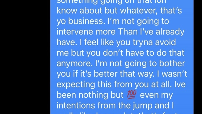 Was this too harsh to say during a breakup text?