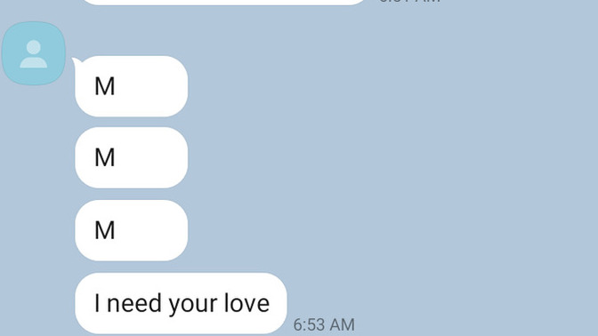 What do you say if a girl starts sending this to you shortly after meeting?