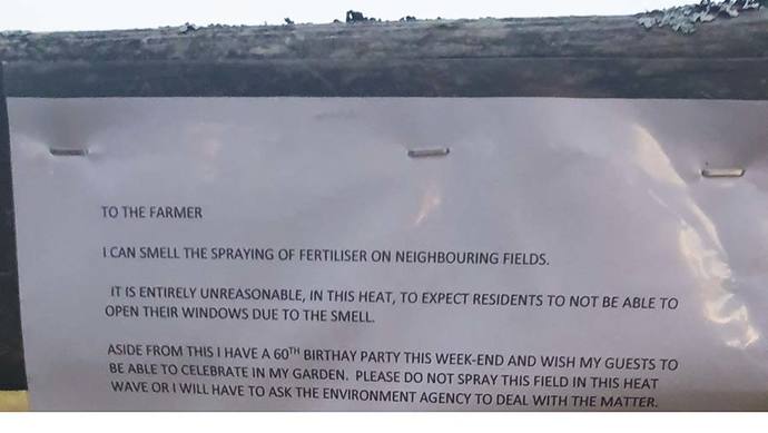 If you can't stand the smell, don't move to the country!