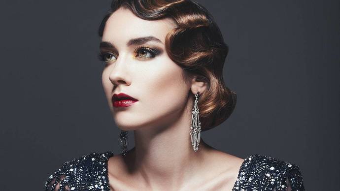 1920s bob with finger waves