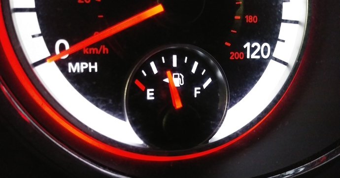 Are you the type of person who waits until your gas gauge goes close to empty, or you wait until its completely empty and find a reason to complain ?