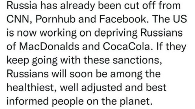Sanctions on Russia. Can anyone explain how they've hurt Russia in any real way?