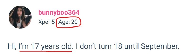 Is this wrong (age difference question)?