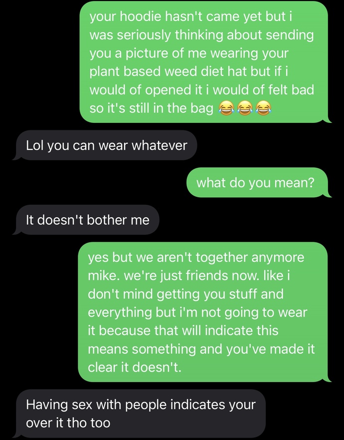 Does he sound hurt, angry, mad, disappointed? I’m not sure how to take the responses?