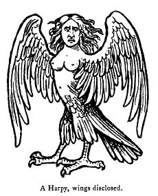 Rate this mythological creature out of five: Harpy?
