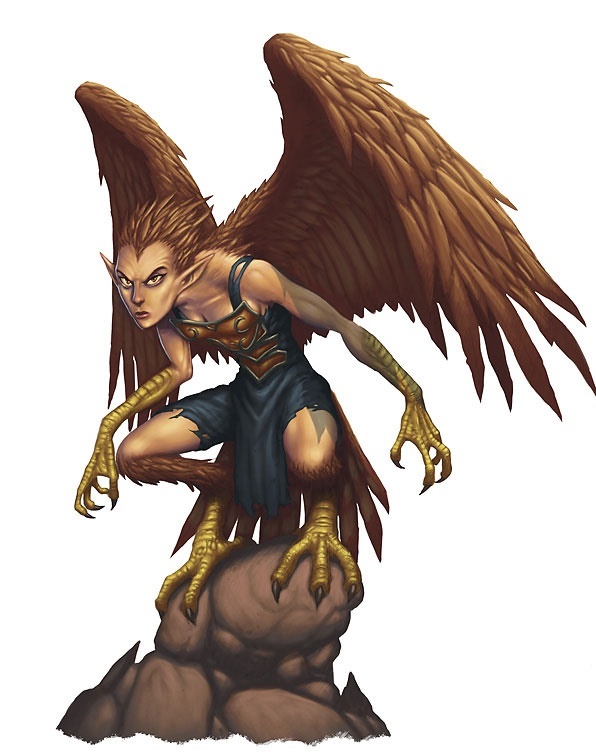 Rate this mythological creature out of five: Harpy?
