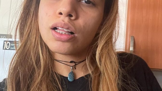 What do you think of my stone necklace?
