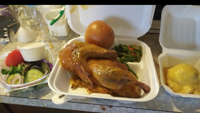 Actual take out, not bad for $14