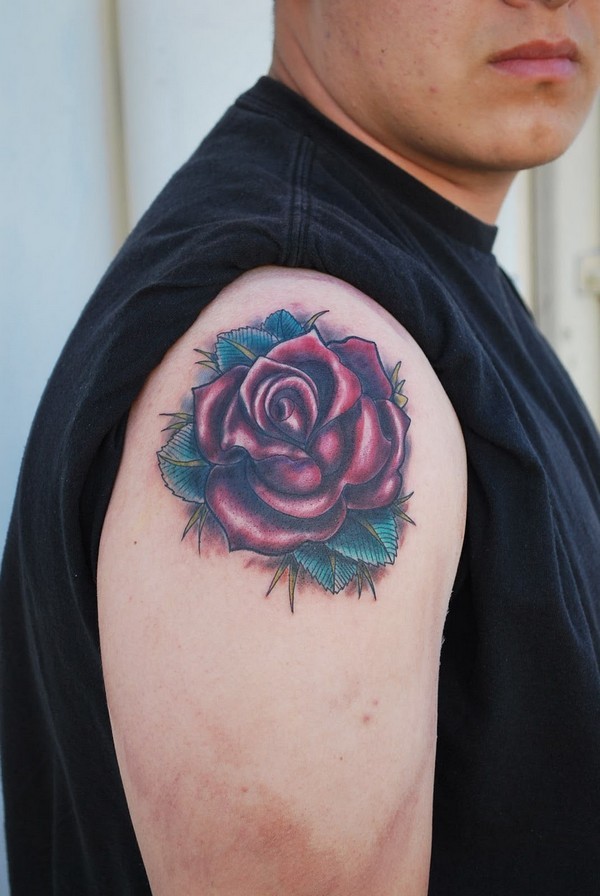 Which shoulder design tattoo look better on a man?