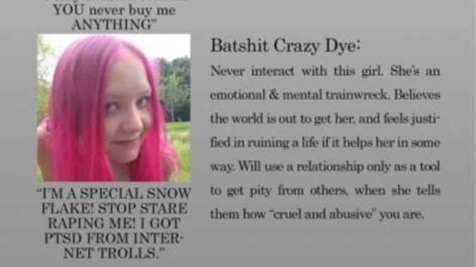 Hair dye. Can you judge if a woman has mental health issues or if she's wife material by her use of hair dye?