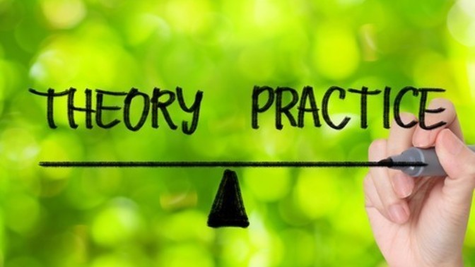What is much more difficult in practice than in theory?