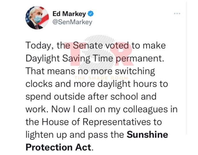 USA Close To Being Done With Daylight Savings Time. Do You Support The End Of Daylight Savings Time?
