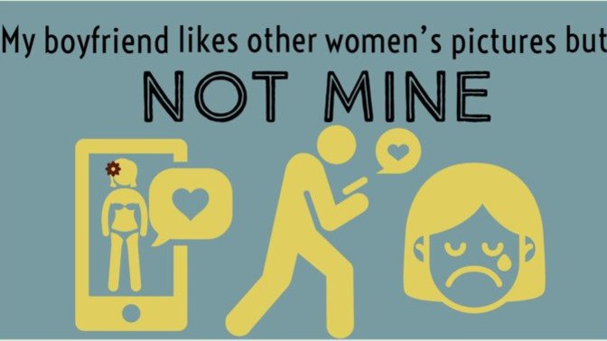 Why do women get angry when their boyfriends like pictures of other women on social media but themselves post a lot of pictures that random guys like?