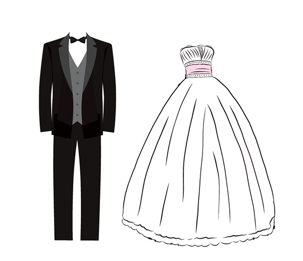 Do you ever wonder why wedding dresses are bought, but wedding tuxes are rented?
