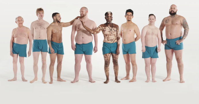 Male body positivity campaign