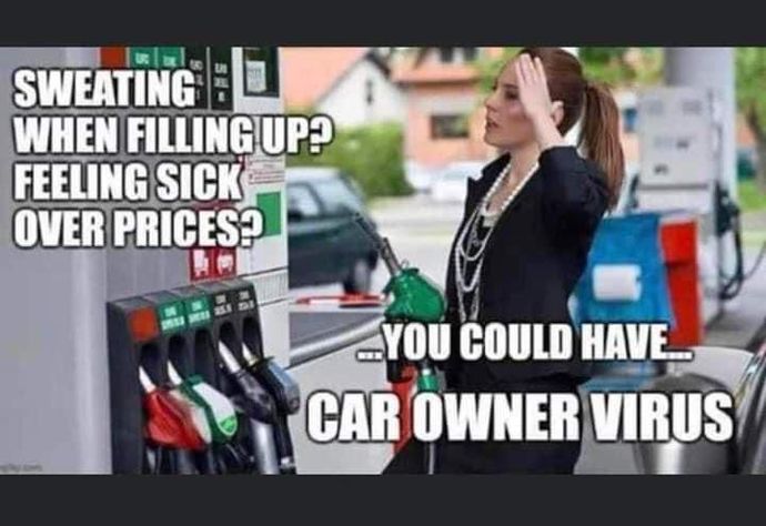 Is it normal to get sweaty when filling the car with fuel?