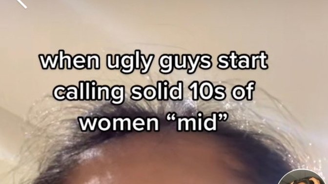 What is this trend of guys trying to humble hot girls on social media by calling them “mid”?