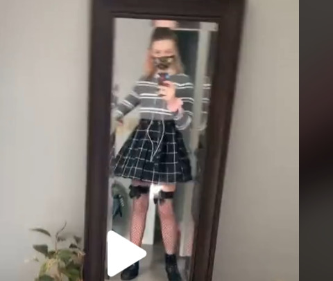pic of me in the outfit he was comparing to a hooker
