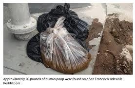 20 pounds of poop from California