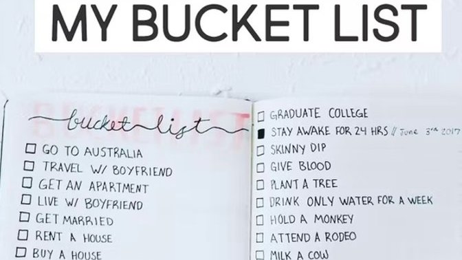 What's On Your Bucket List?