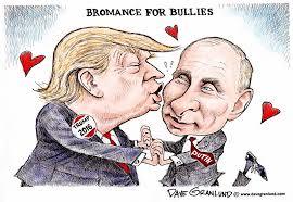 Which one of these photos portrays Trump and Putin most accurately?