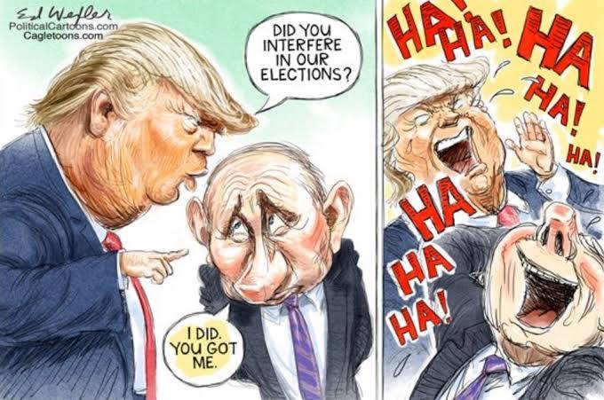 Which one of these photos portrays Trump and Putin most accurately?