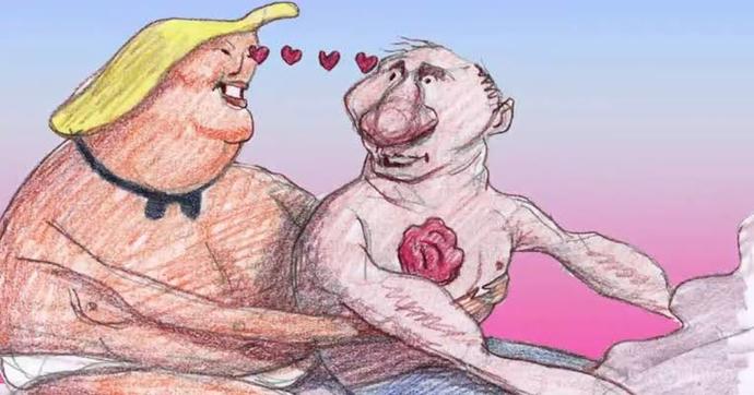 Which one of these photos portrays Trump and Putin most accurately?