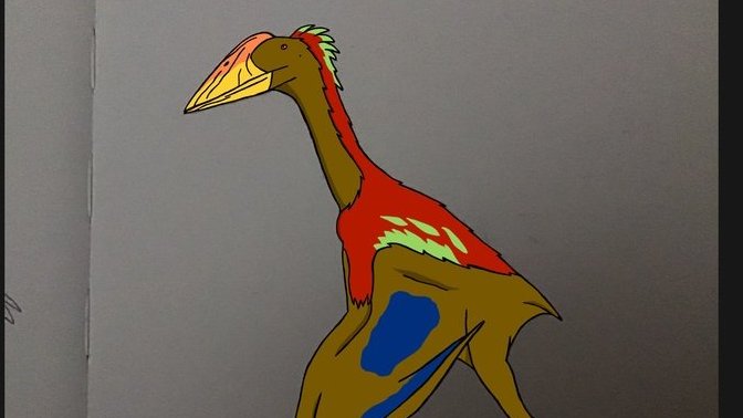 Arambourgiania and Lambeosaurus with color?