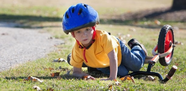 Do you find children falling off of their bicycles funny?