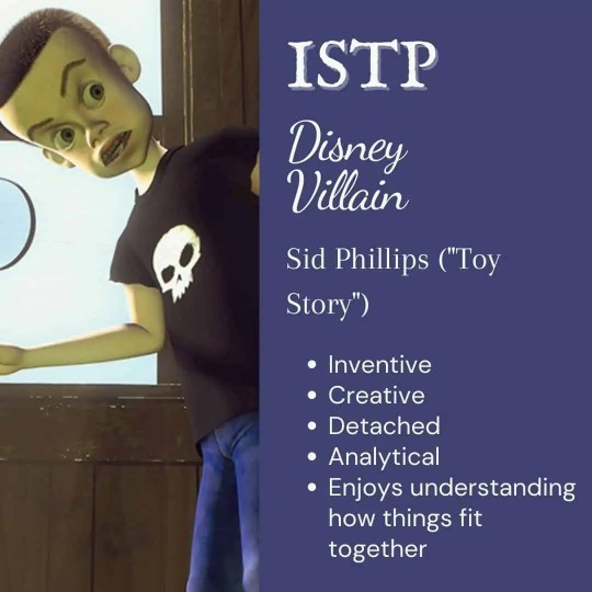 Which Disney villain are you based on your MBTI?
