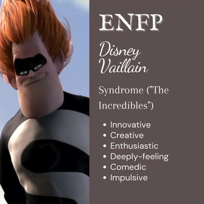 Which Disney villain are you based on your MBTI?