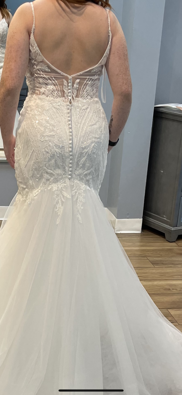 What do you think of my wedding dress?
